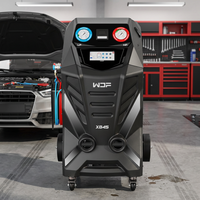 Machine de récupération et de remplissage de réfrigérant pour climatisation automobile X845 entièrement automatique avec détection de fuite et remplissage sous vide