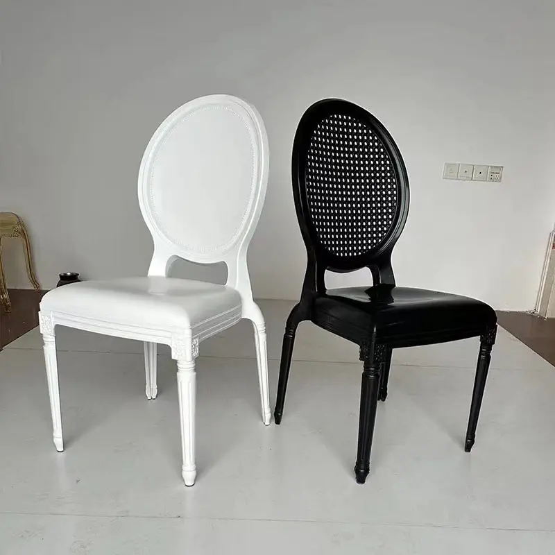 Wholesale White Plastic Chair Hotel PP Chair Dining Chairs Outdoor for Wedding Party Events