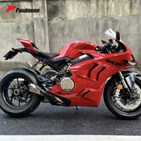 Sistema de Escape Completo Forsound a Precio de Fábrica para Ducati Panigale V4 V4S, Silenciador de Titanio Bajo el Chasis, 2019-2024
