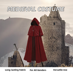 ชุดคอสเพลย์ฮาโลวีนสำหรับนักบวชยุคกลาง, ชุดคอสเพลย์ชุดฮาโลวีนเสื้อคลุมพ่อมดแม่มดชุดสำหรับดูหนังทีวีแรงบันดาลใจจากภาพยนตร์ - Product Image 2