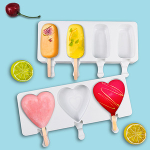 Popsicles maison bricolage <span class=keywords><strong>moule</strong></span> à glace Silicone crème glacée <span class=keywords><strong>moule</strong></span> outils dessin animé glaçon Pop boule Silicone Popsicle 4 <span class=keywords><strong>en</strong></span> 1 <span class=keywords><strong>moule</strong></span> <span class=keywords><strong>en</strong></span> silicone - Product Image 4