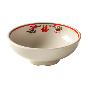 Xiangyuan <b>melamine</b> tableware <b>plates</b>, commercial retro-style dishes, hot pot restaurant <b>plates</b>, imitation porcelain soup <b>plates</b>, - Product Image 5