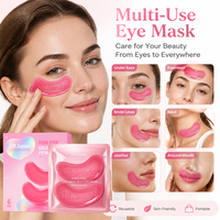 Masque Contour des Yeux PDRN au Collagène Hydrolysé de Saumon, Acide Hyaluronique et Glycérine – Anti-rides, Hydratant, Raffermissant, Rafraîchissant pour les Yeux Gonflés
