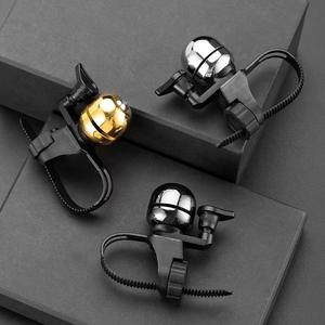 Mini Timbre de Bicicleta, Timbre de Pulgar con Diámetro Ajustable, Sonido Fuerte, Base de Cobre Electrochapado en Negro y Plata - Product Image 4