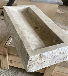 George Groep 2025 Nieuwe Design Badkamerkast Met Eendelig Rotsbak Voor Villa & Hotel - Product Image 5