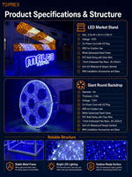 Sculpture lumineuse LED 3D sur le thème du cinéma, motif personnalisé, pour extérieur, commerce, monument, marché de Noël, centre commercial