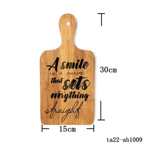 Cartello da parete in legno art home decor indoor inspirational quotes hanging decor restaurant bar tagliere vassoio per pizza - Product Image 4
