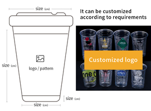 Tapa de Plástico Personalizada para Vasos de Bebidas Frías Desechables Ecológicos de 90 mm, de PET de Pared Simple (Té de Burbujas, Matcha, Leche, Café Helado) - Product Image 2