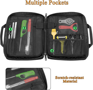 Échantillon gratuit Couteau Rouleau Sac Cas Personnalisé Couteaux Poches De Rangement Organisateur Chef Sac pour Couteau Outils - Product Image 6