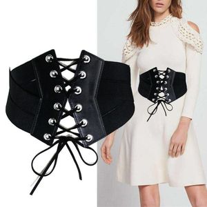 <span class=keywords><strong>Ceinture</strong></span> taille large et élastique pour femme, nouvelle mode, bretelles portefeuille, Style Boho, Corset, en forme de X, - Product Image 3