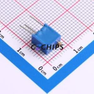 Resistencia Ajustable/Potenciómetro 3266W-1-103, Componente de Orificio Pasante (THT)-3P, 6.8x4.7mm, Resistencia de 10kOhm, 10%, 500mW, 250ppm ℃ - Product Image 2
