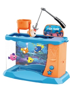 Aquarium Électrique Interactif pour Enfants avec Jeu <span class=keywords><strong>de</strong></span> Pêche, Lumières LED et Musique, 3 Couleurs au Choix - Product Image 4