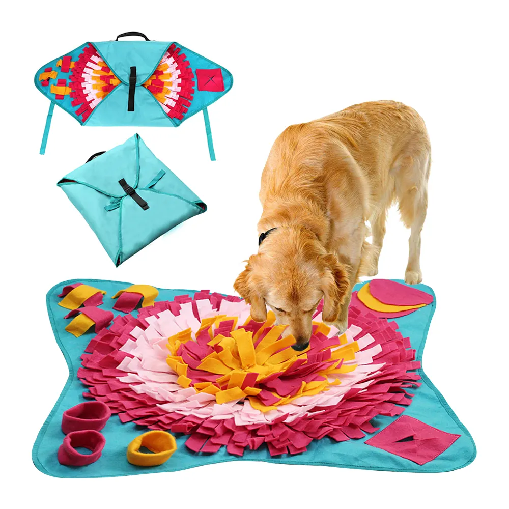 Hot Selling Pad Haustier fütterung Schnupftabak Roll Iq Training Slow Eat Bowl Spielzeug Memory Treat Dispenser Hund Aktivität matte für Hunde