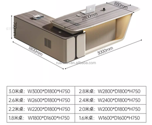 Wholesale Wooden Work <strong>Office</strong> <strong>Table</strong> <strong>Office</strong> Desk Furniture Modern L Shape Boss CEO Management <strong>Office</strong> Desk - Product Image 6