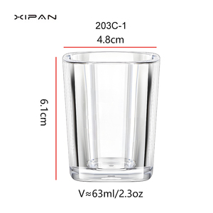 Vasos de Chupito Cuadrados Profesionales de Fábrica con Logotipo Personalizado, 2oz, Transparentes, Clásicos, Ecológicos, para Vodka, Descuento por Volumen para Regalos de Boda - Product Image 6