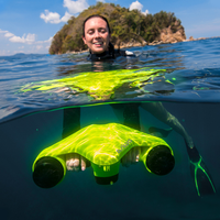 Scooter sous-marin électrique, équipement de plongée, jouet à hélice manuel, vitesse de 1,5 m/s, utilisation en piscine et en eau de mer, personnalisable