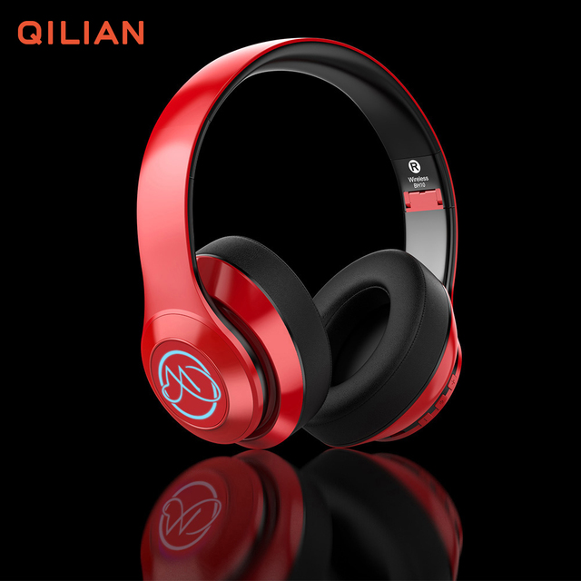 BH10 Noise Cancelling Custom Led logo in Ear Over Ear Headset RGB Light Headphones V5.0 bluetooth Wireless Music Bass Headphones