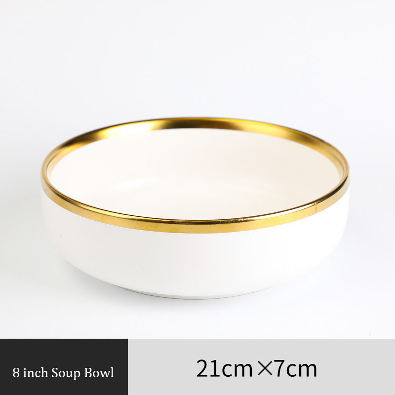 Plato hondo de 8 pulgadas