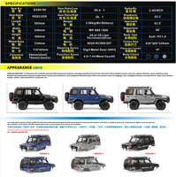 RGT EX86190 Rescuer LC76 1/10 Scale 4WD Rock Crawler RTR Version 2026 Transmission 2 vitesses Essieux portiques Verrouillage de différentiel Éclairage LED