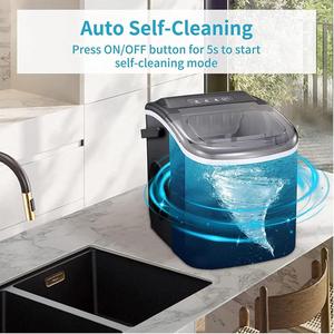 Machine à glaçons électrique portable mini en acier inoxydable pour la cuisine, la maison, les hôtels et l'extérieur avec boîtier en plastique - Product Image 2