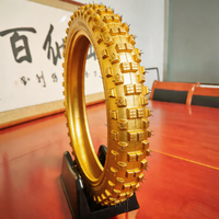 Neumático de Motocicleta Personalizado de Fábrica, Color 60/100-14 Y186, 50% de Contenido de Caucho, con Protección Antipinchazos, Neumático MX para Himalayan Ridge Raid