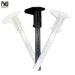 Microblading règle micromètre outil de mesure sourcil façonnage plastique coulissant Vernier pied à coulisse jauge pour utilisation de tatouage - Product Image 6