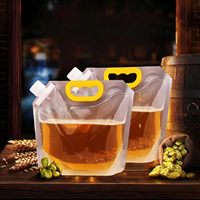 Sac d'emballage pour bière, sac refermable de qualité alimentaire avec bec verseur, sac d'eau jetable, sac à soupe, sac d'emballage pour liquides, personnalisable