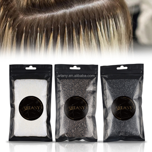 ARLANY 20g <span class=keywords><strong>Granulés</strong></span> de Kératine pour Extensions de Cheveux à Pointe K, Pointe <span class=keywords><strong>U</strong></span> et Pointe Plate – Fusion à Chaud - Product Image 1