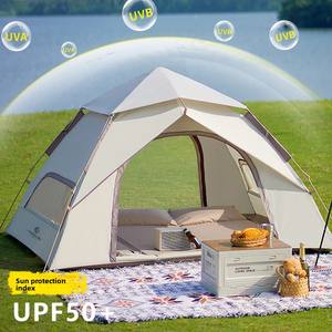 Carpa Plegable Portátil para Exteriores, Equipo de Campamento, Carpa Impermeable para Pasar la Noche, Reforzada, Totalmente Automática, para <span class=keywords><strong>Playa</strong></span> e Interiores, 210D - Product Image 1