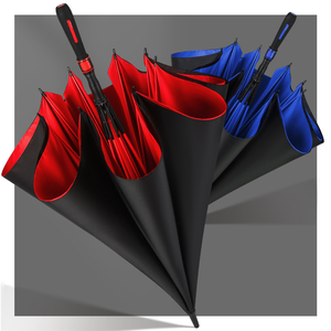 Customized Logo Double Layered Golf Umbrella Strong Wind Resistant UV Umbrella