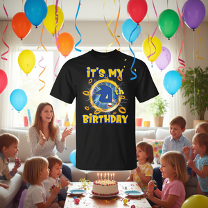 Camiseta de fiesta familiar a juego para mi 4º cumpleaños - Product Image 3