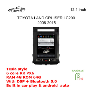 LC200โตโยต้าแลนด์ครุยเซอร์2008-2015รถรุ่นที่แปดเครื่องเล่นวิทยุสเตอริโอติดรถยนต์เครื่องเล่นวิดีโอหน้า<span class=keywords><strong>จอ</strong></span>สัมผัส - Product Image 5