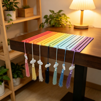 Règle de positionnement spécifique pour la broderie diamant, marque-page à pompon, rangement pour tissus de broderie diamant