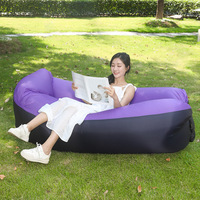 Canapé Inclinable Simple Moderne pour Festival de Musique Lit Gonflable Portable pour Camping Pique-Nique Transfrontalier Paresseux Canapé Gonflable Prolongé