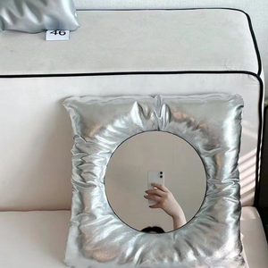 Mode PU cuir <span class=keywords><strong>miroir</strong></span> charme extérieur <span class=keywords><strong>miroir</strong></span> <span class=keywords><strong>porte</strong></span>-clés femmes rond maquillage <span class=keywords><strong>miroir</strong></span> bureau tasse Pad - Product Image 2