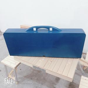 Table de pique-nique pliable portable 4 places avec trou pour parasol, en plastique, pour camping extérieur, jardin, patio, application OEM/ODM - Product Image 3