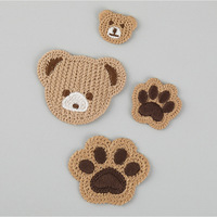 Patch brodé Ours de dessin animé Groupe 11 pour sac, doudoune, étui de téléphone, accessoires capillaires, chaussures, chaussettes, pull