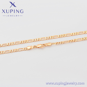 X000716723 Joyería Xuping Collar de Moda Sencillo Color Oro 18K Elegante, Cadena Simple para Mujer - Product Image 3