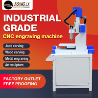 Mini-type 4040 800W Routeur CNC Jade Bois Métal Gravure Machine de fraisage de bureau avec système de contrôle Richauto