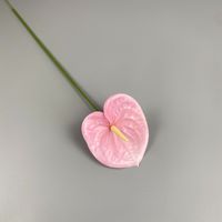 F-D0037 dekorative Blumen künstliche echte Berührung Anthurium für Blumen arrangement