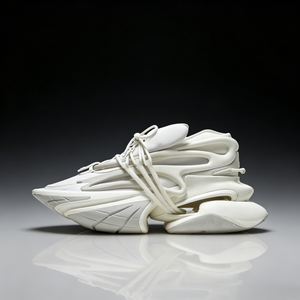 Chaussures de marche de luxe pour hommes, style designer noir et blanc, en synthétique, à lacets, à semelle épaisse, bout pointu, doublure en maille de caoutchouc, livraison directe - Product Image 3