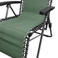 Nouveau design moderne, chaise longue zéro gravité imperméable, couleur unie, durable, hauteur réglable, pliable, portable, chaise longue de jardin