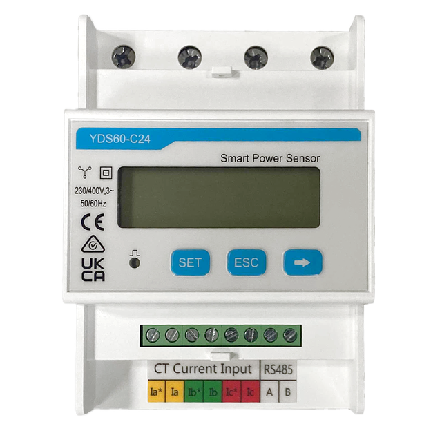 Customized Digital Energy Meter CE UKCA RCM Certified Three-Phase Solar Photovoltaic Inverter with RS485 Modbus LCD Rail