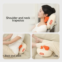 Masseur cervical électrique HUIFAN Shiatsu avec coussin de massage cervical, 2 niveaux de chauffage pour soulager les douleurs au cou, au dos et aux épaules