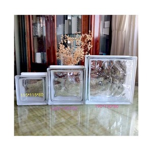 Blocs de verre creux pour bâtiment, bonne visibilité et transmission de la lumière, blocs de verre décoratifs transparents, briques - Product Image 5