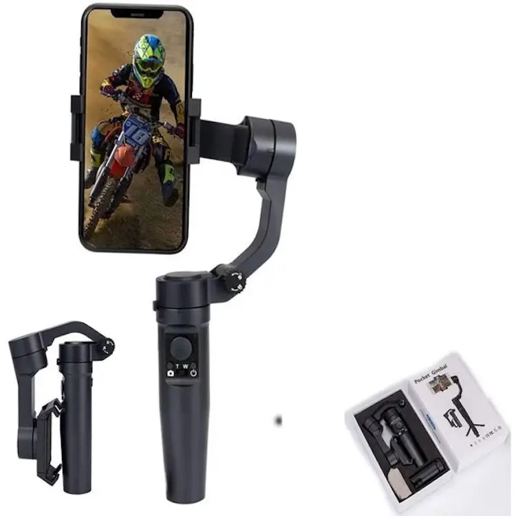 Original Handheld Smart Gimbal Automatic Rotate Vlog Photo 3 Axis Gimbal Stabilizer for Smartphone 2022
