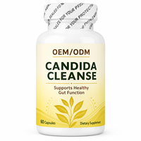 Capsules de nettoyage Candida sous marque privée OEM ODM Formule personnalisée Conception graphique Bien-être intestinal 60 unités