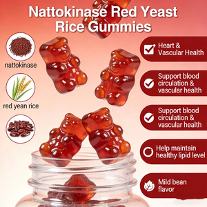 Private Label Herbal <b>Supplement</b> OEM ODM Bulk Supply Nattokinase + Red Yeast Rice Gummies - Product Image 2