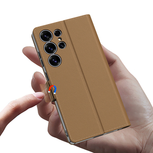 เคสโทรศัพท์แบบพลิกแม่เหล็ก GKK Luxury Matte Touch Electroplate PC สำหรับ S26 S25 S24 <span class=keywords><strong>S23</strong></span> <span class=keywords><strong>Ultra</strong></span> - Product Image 2