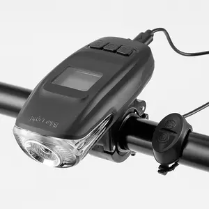 Lumières de vélo VTT multi-fonctionnel intégré USB code de charge compteur lumières avec klaxon lumières accessoires d'équitation